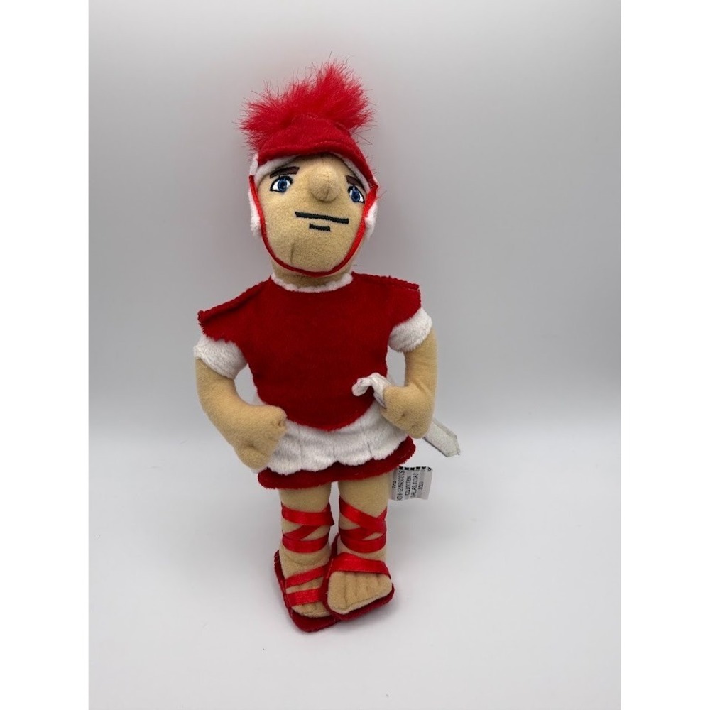 VTG 2000 Red Spartan Mascot Knight Plush Stuffed Animal K-12 Mascots Collection